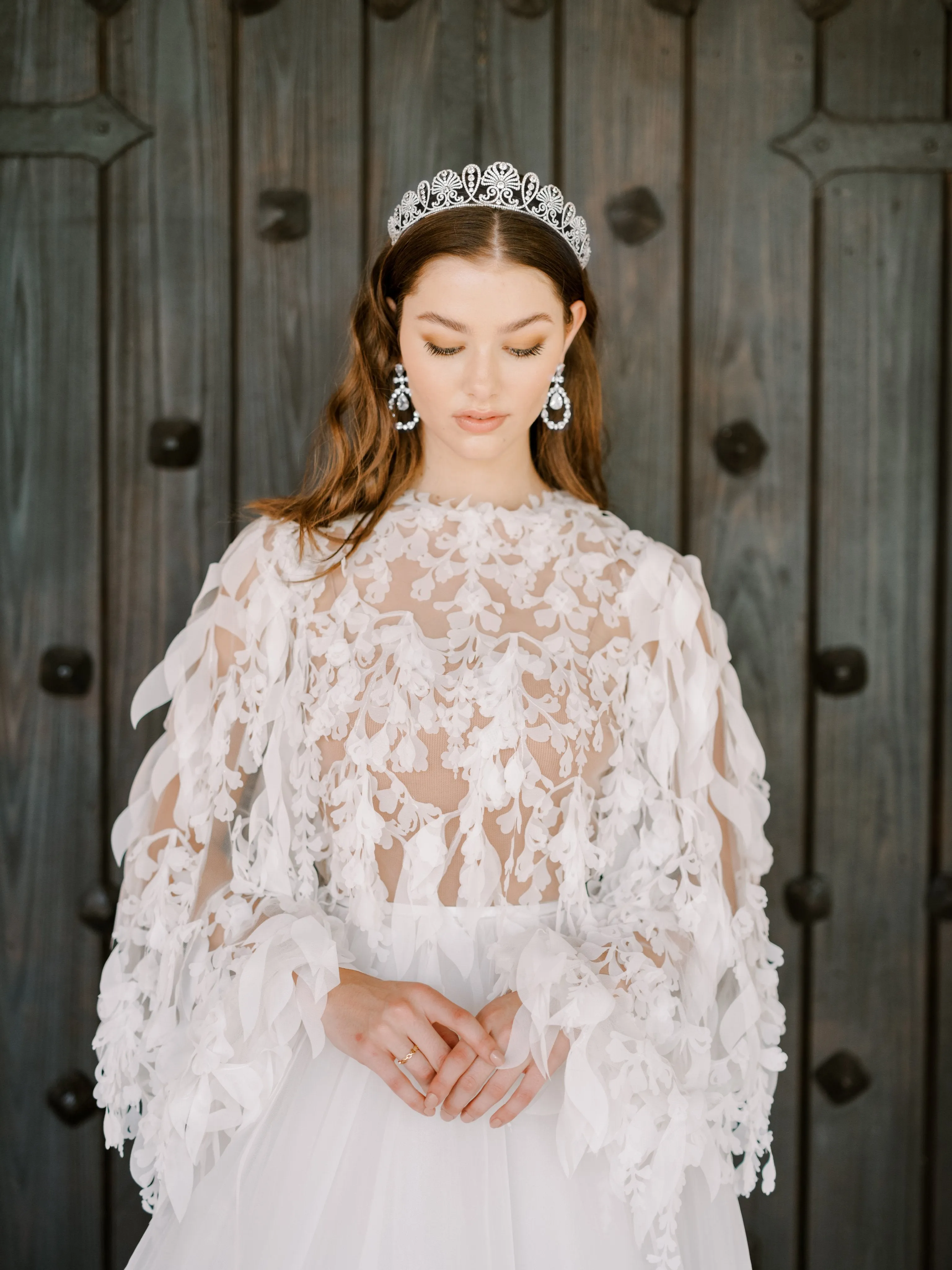 LILIBET Simulated Diamond Royal Bridal Crown