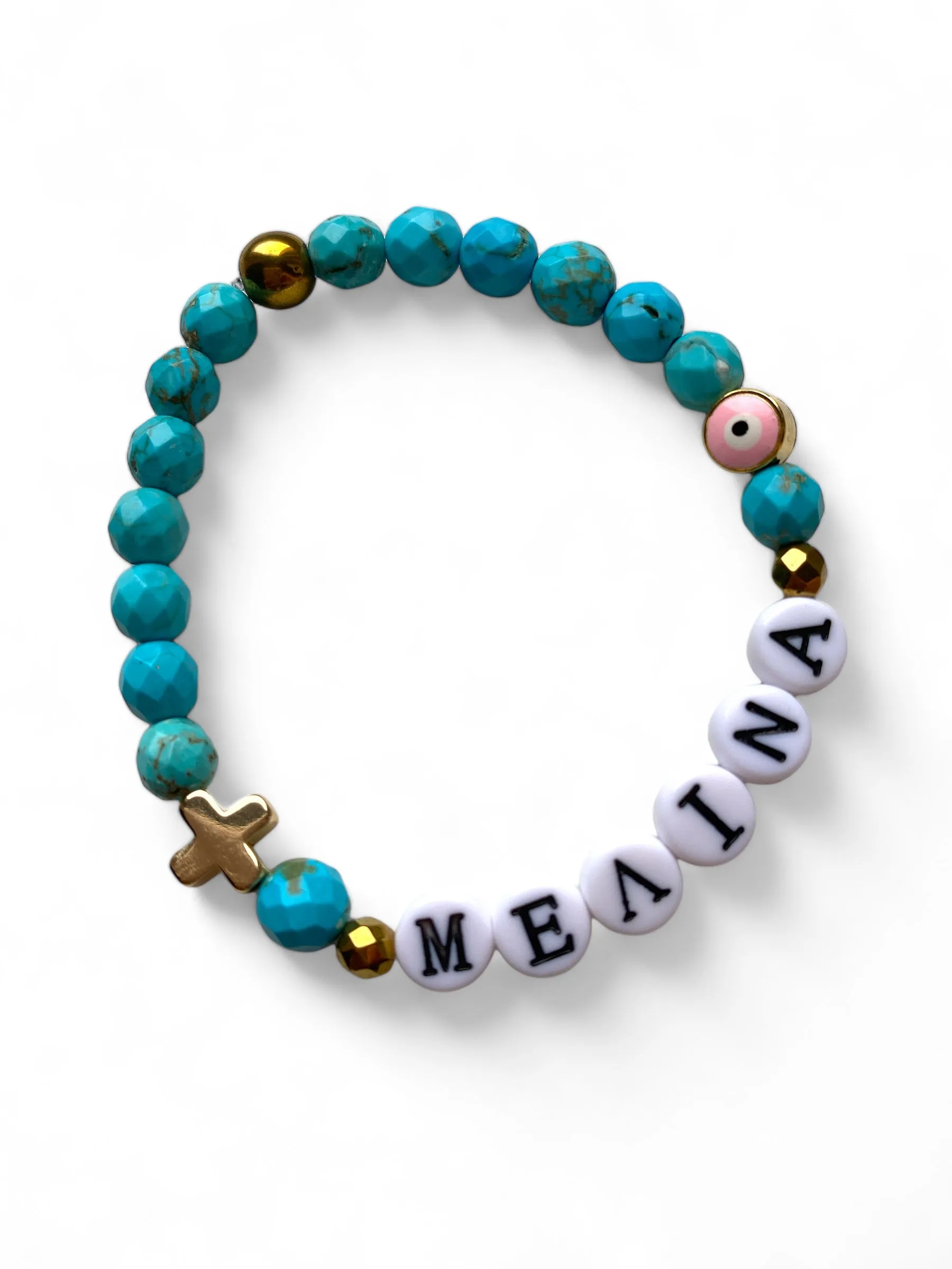 Logos, Custom Two Charms Bracelet
