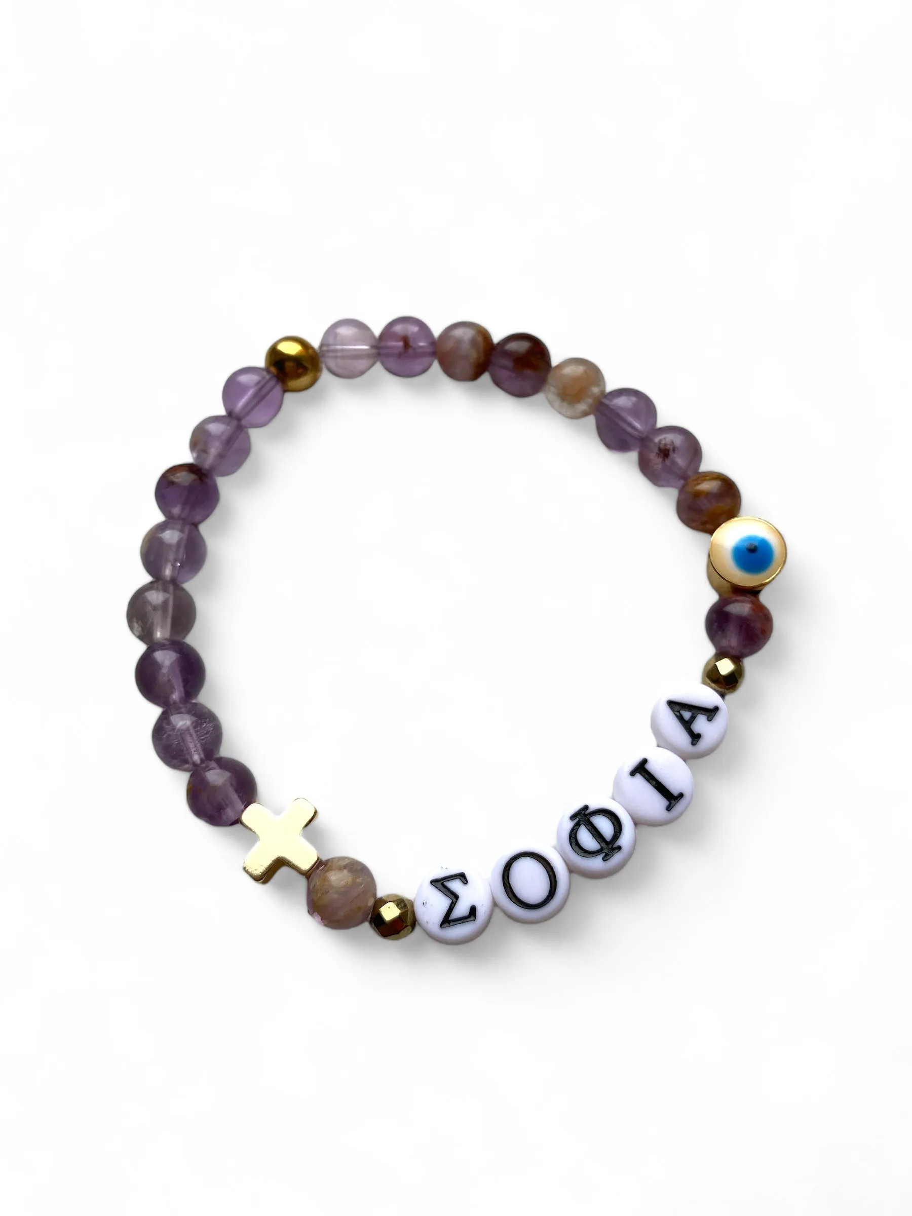Logos, Custom Two Charms Bracelet