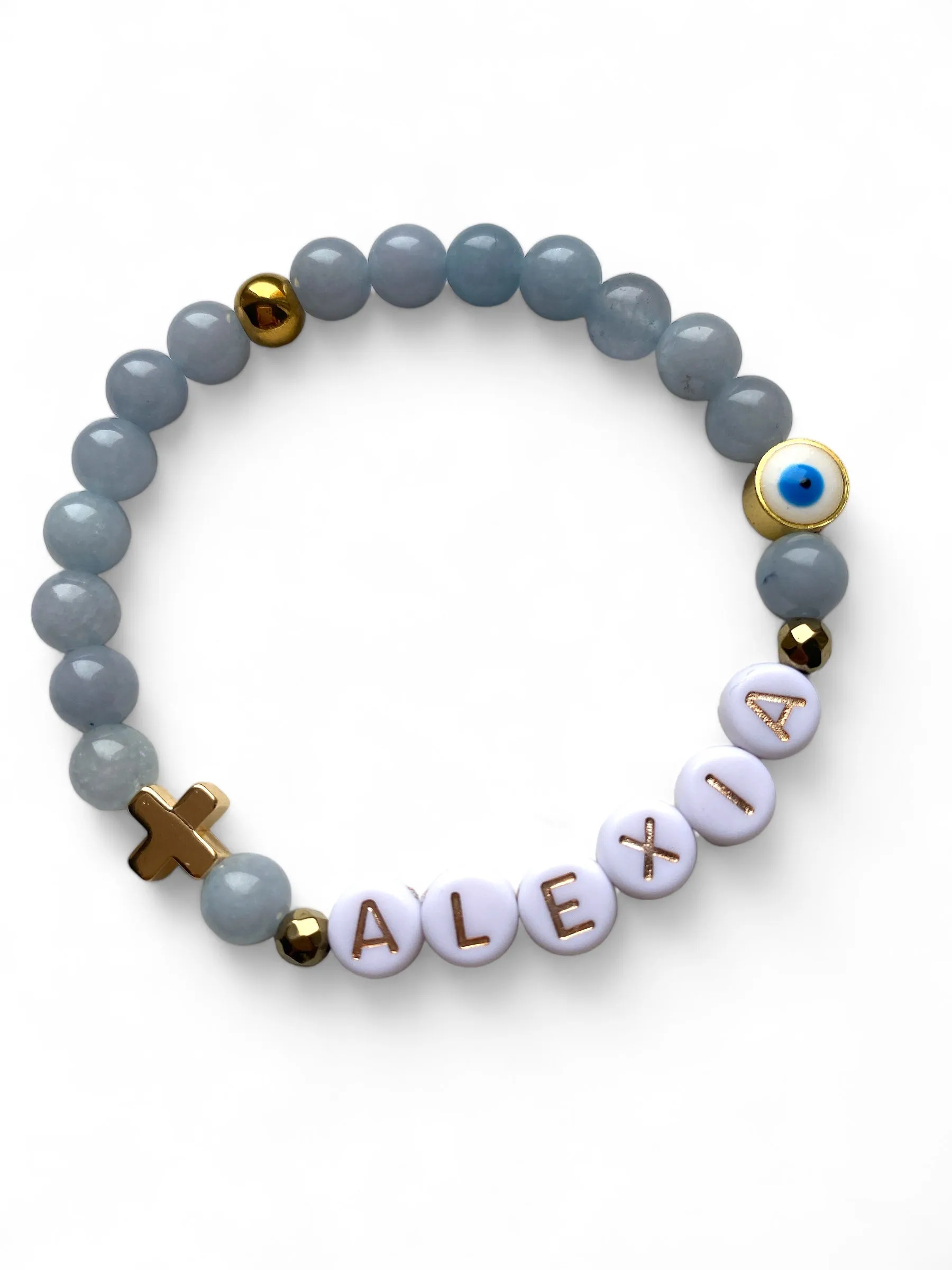 Logos, Custom Two Charms Bracelet