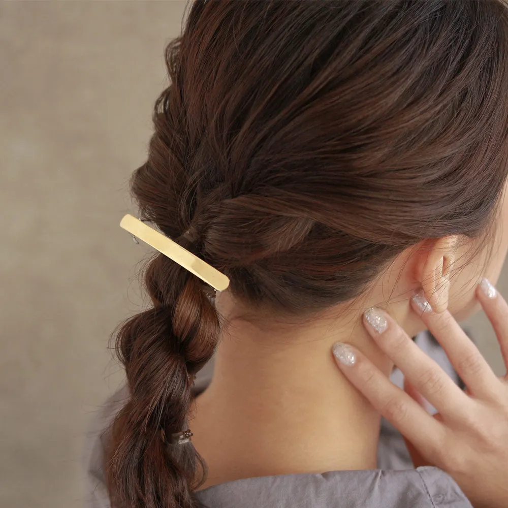 Long Board Brass Barrette