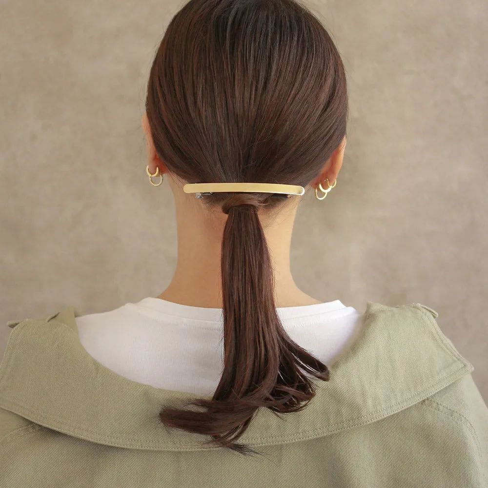 Long Board Brass Barrette