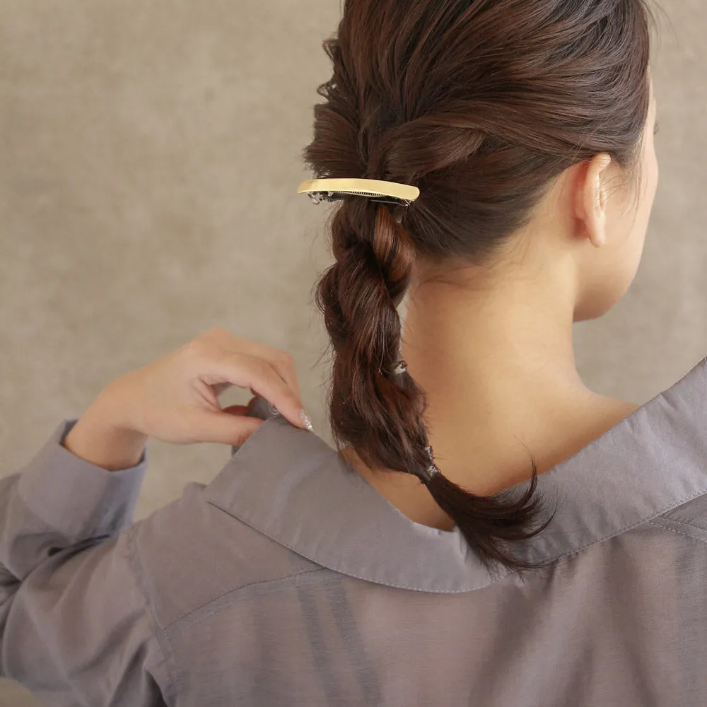 Long Board Brass Barrette