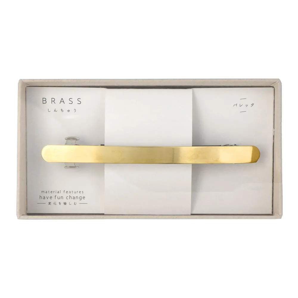 Long Board Brass Barrette