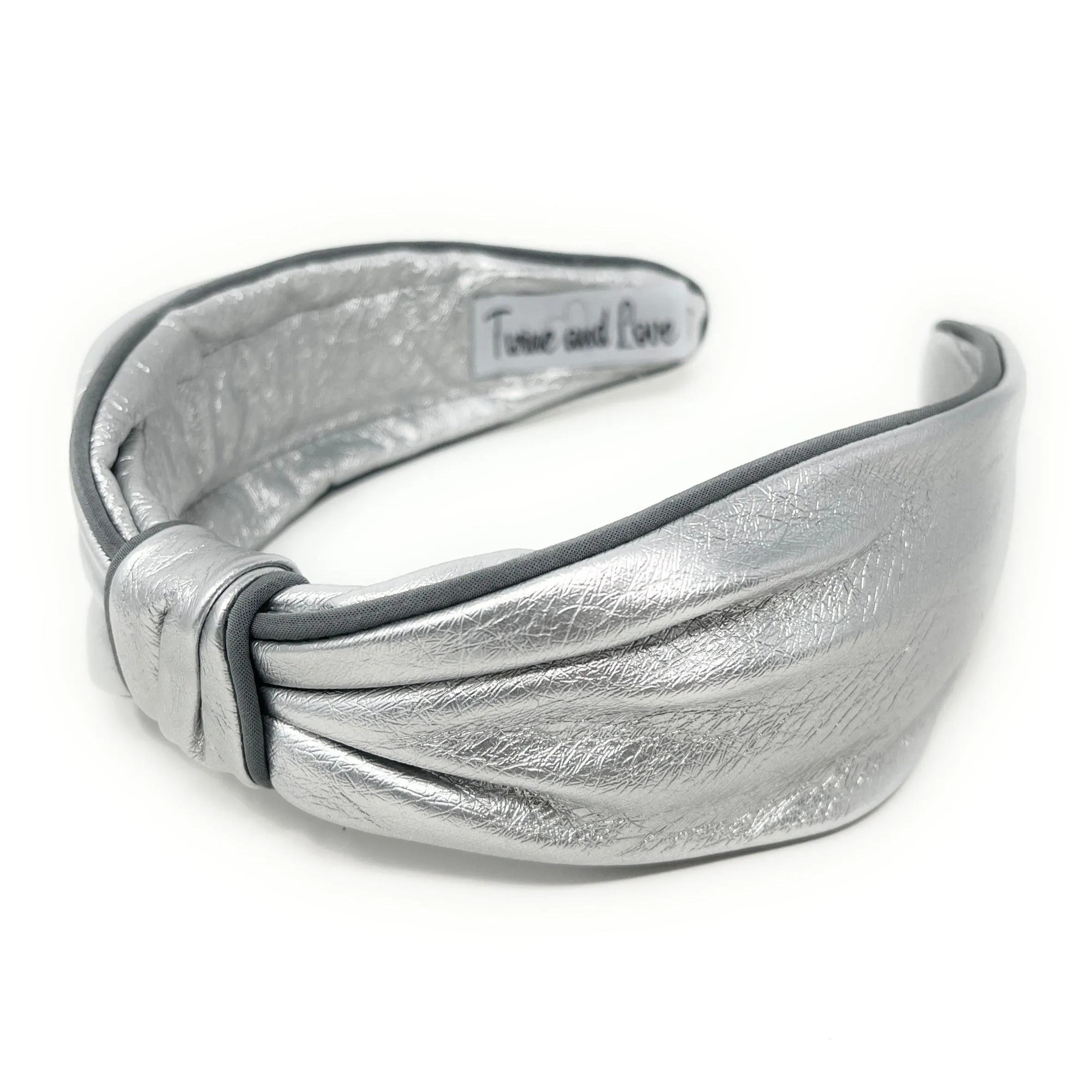 Lux Silver Metallic Headband