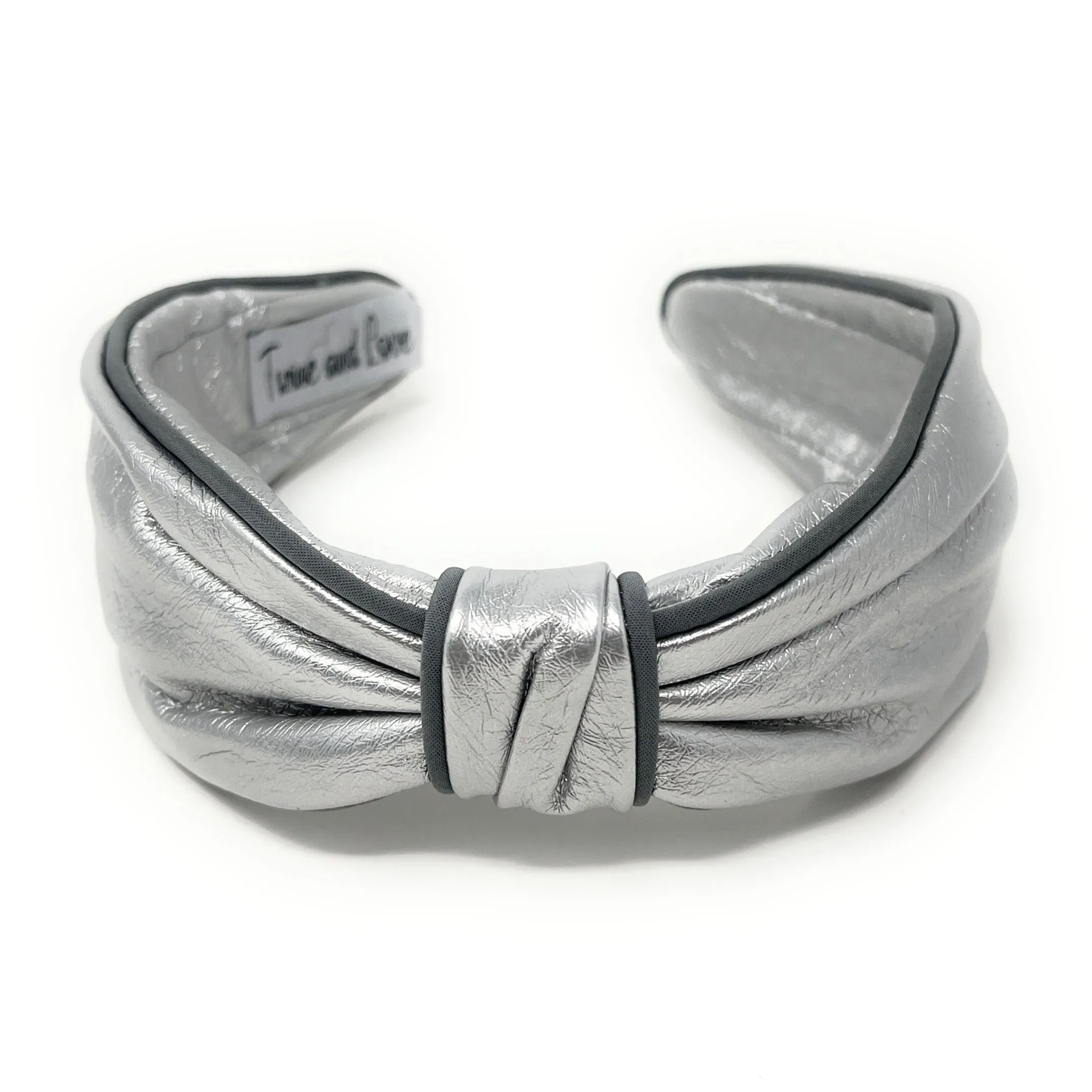 Lux Silver Metallic Headband