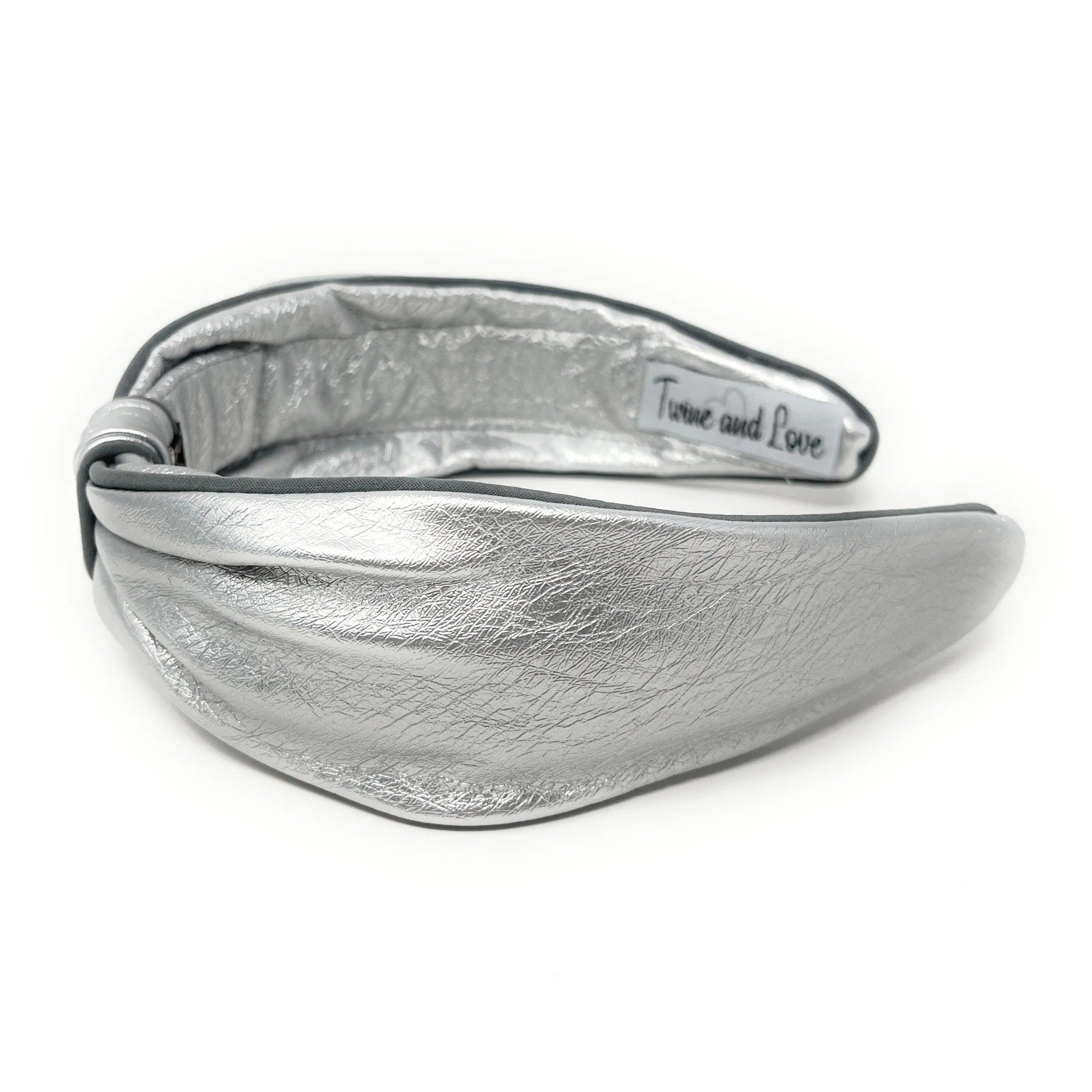 Lux Silver Metallic Headband