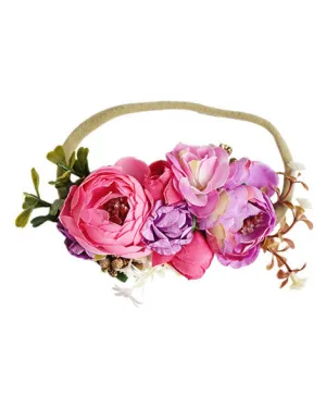 Luxe Floral Headband - Pink Passion