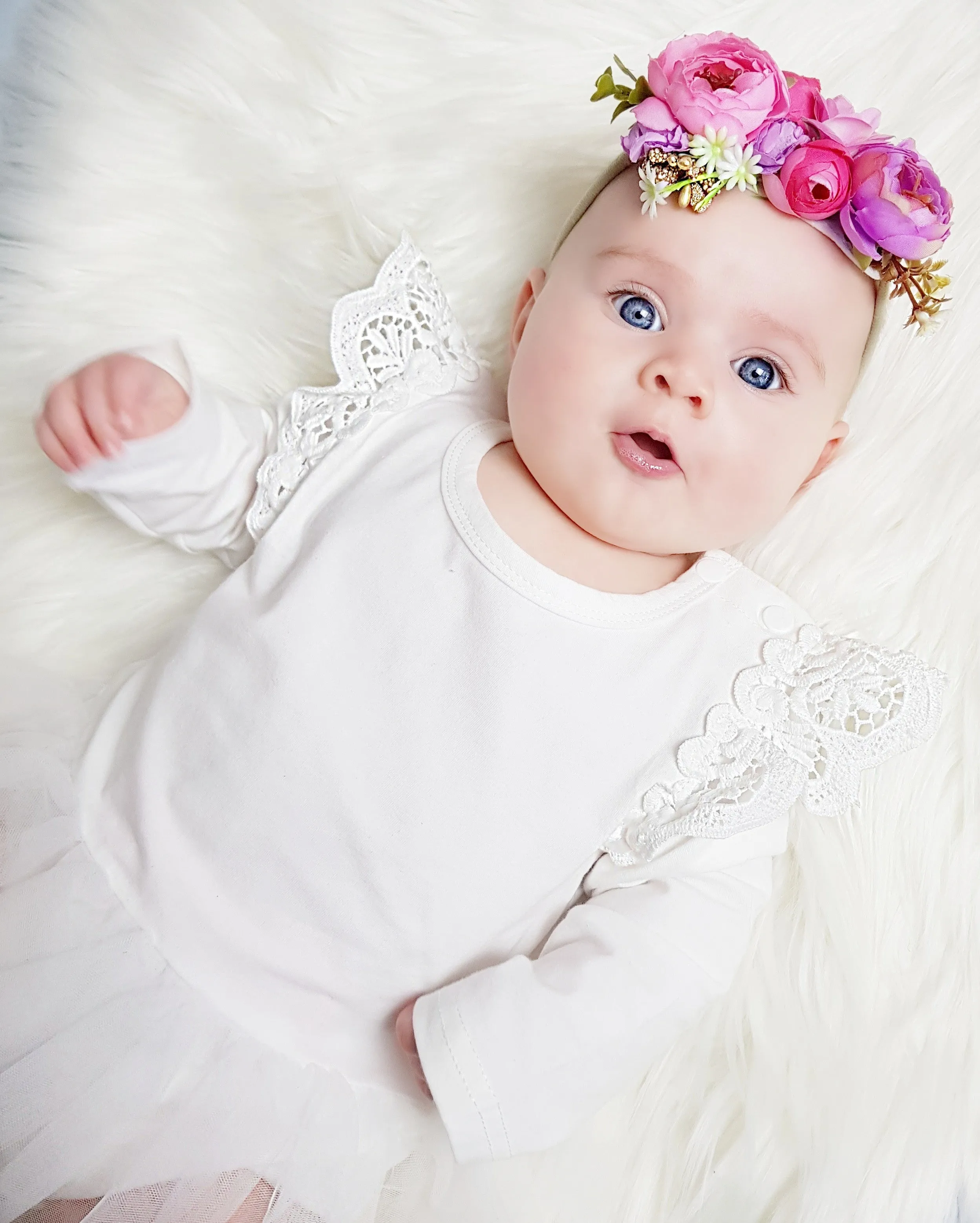 Luxe Floral Headband - Pink Passion