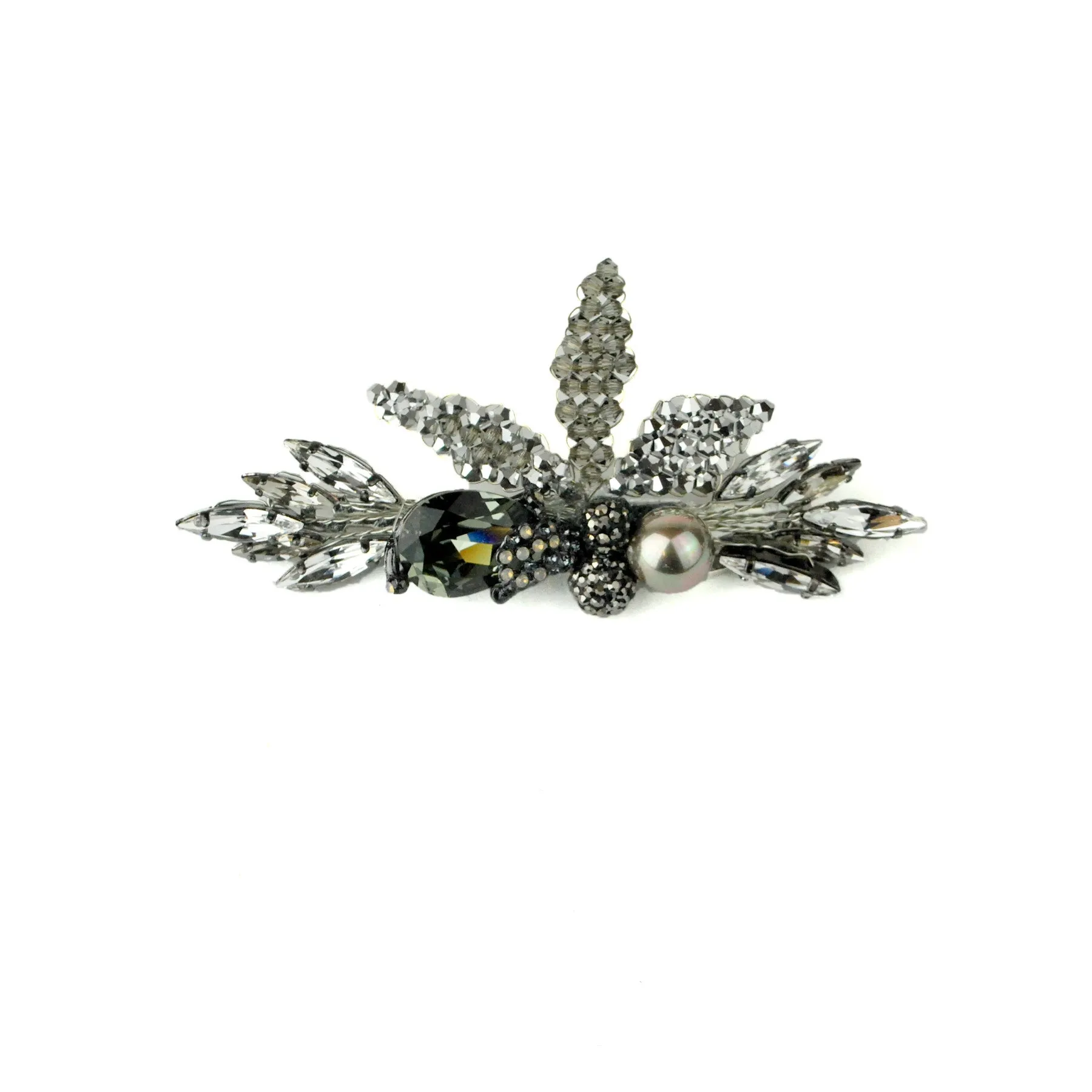 Marquis Crystal and Pearl Barrette