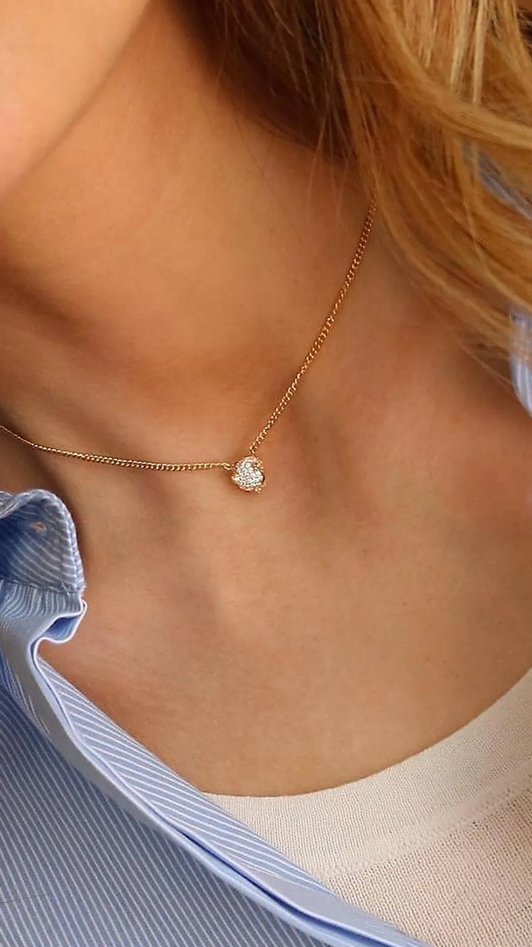 Maumau Pendant Necklace 18K Gold Vermeil
