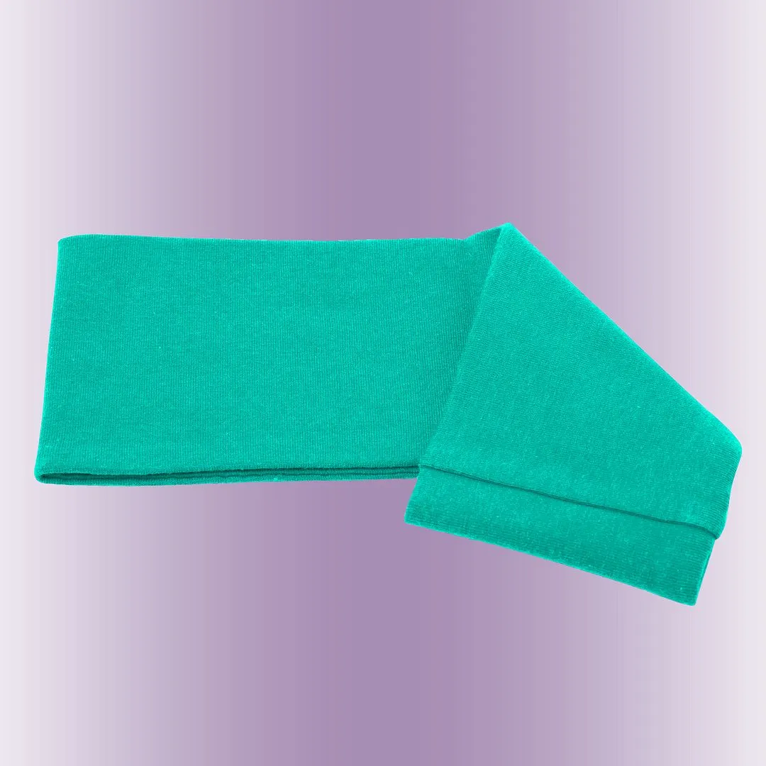 Men's Headbands Cotton Jersey 3" Wide Sports Fitness Yoga Made in the USA Jade