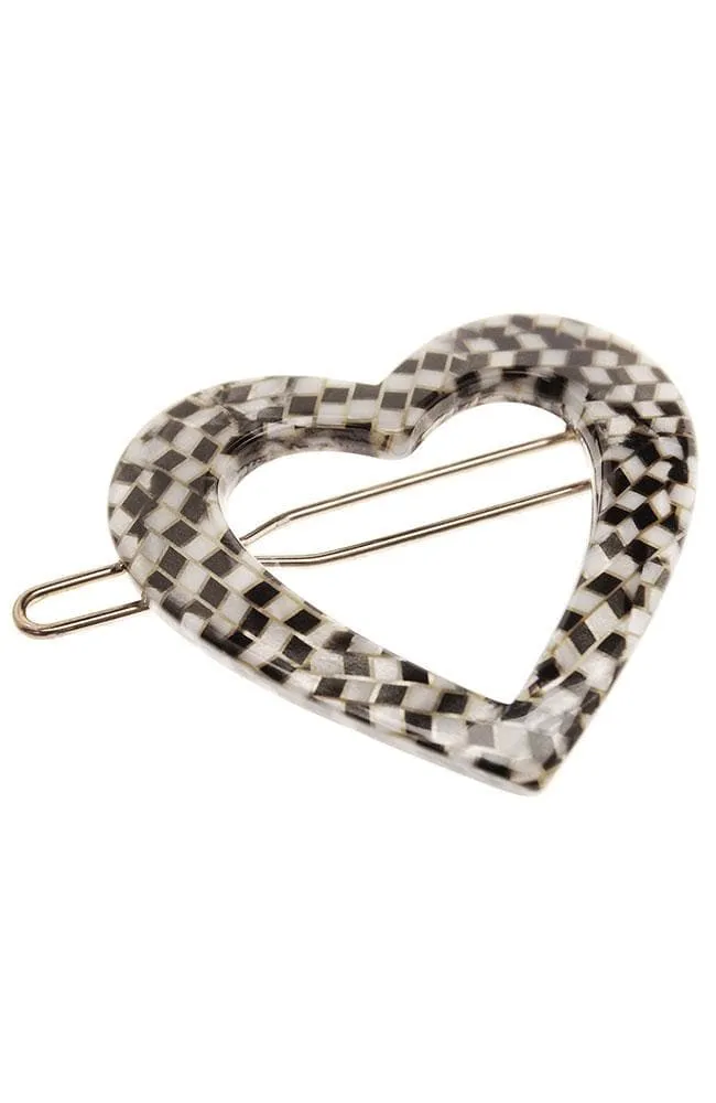 Mini Heart Tige Boule Barrette - Classic