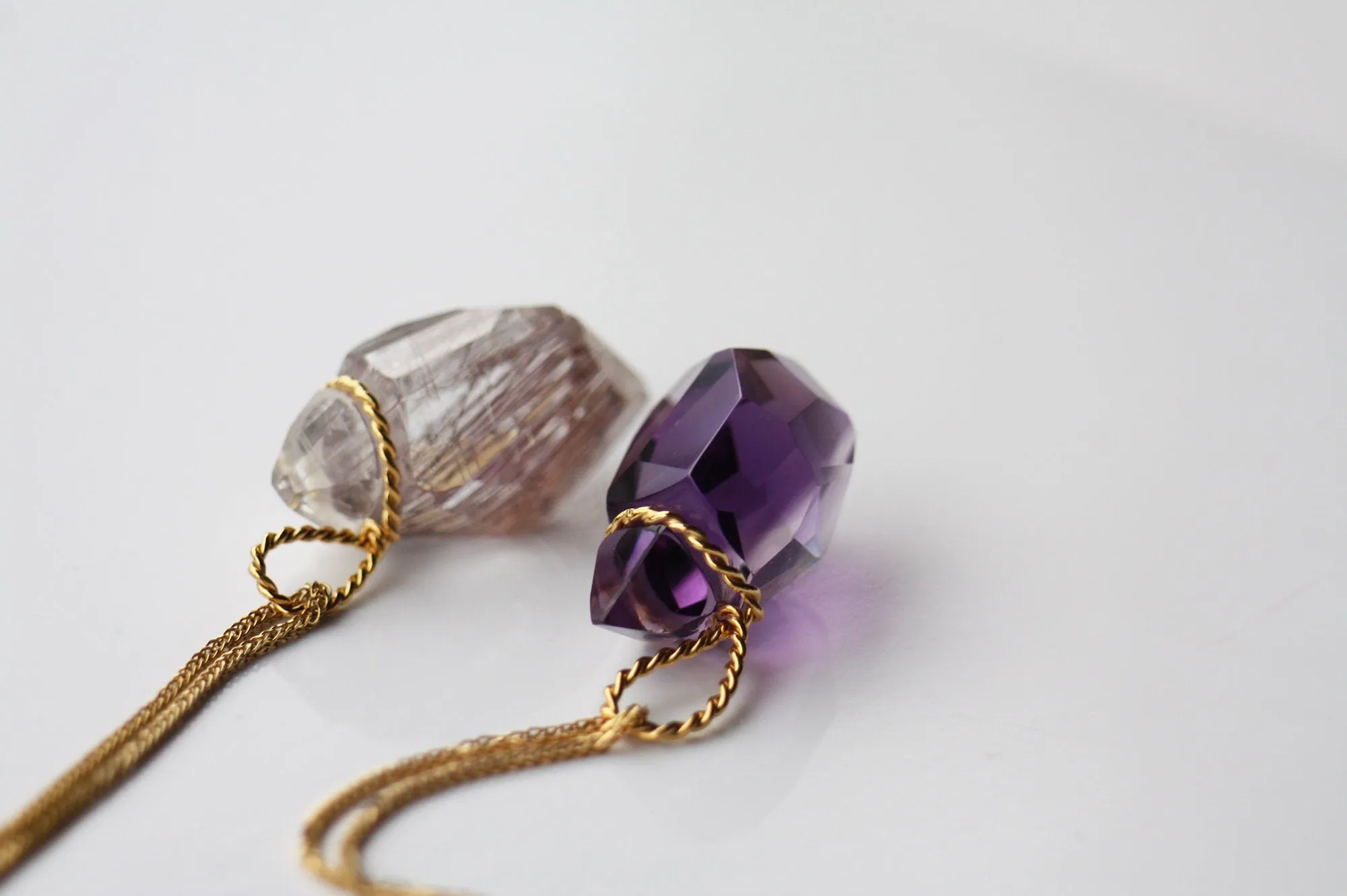 Natural Quartz Crystal Necklace for women