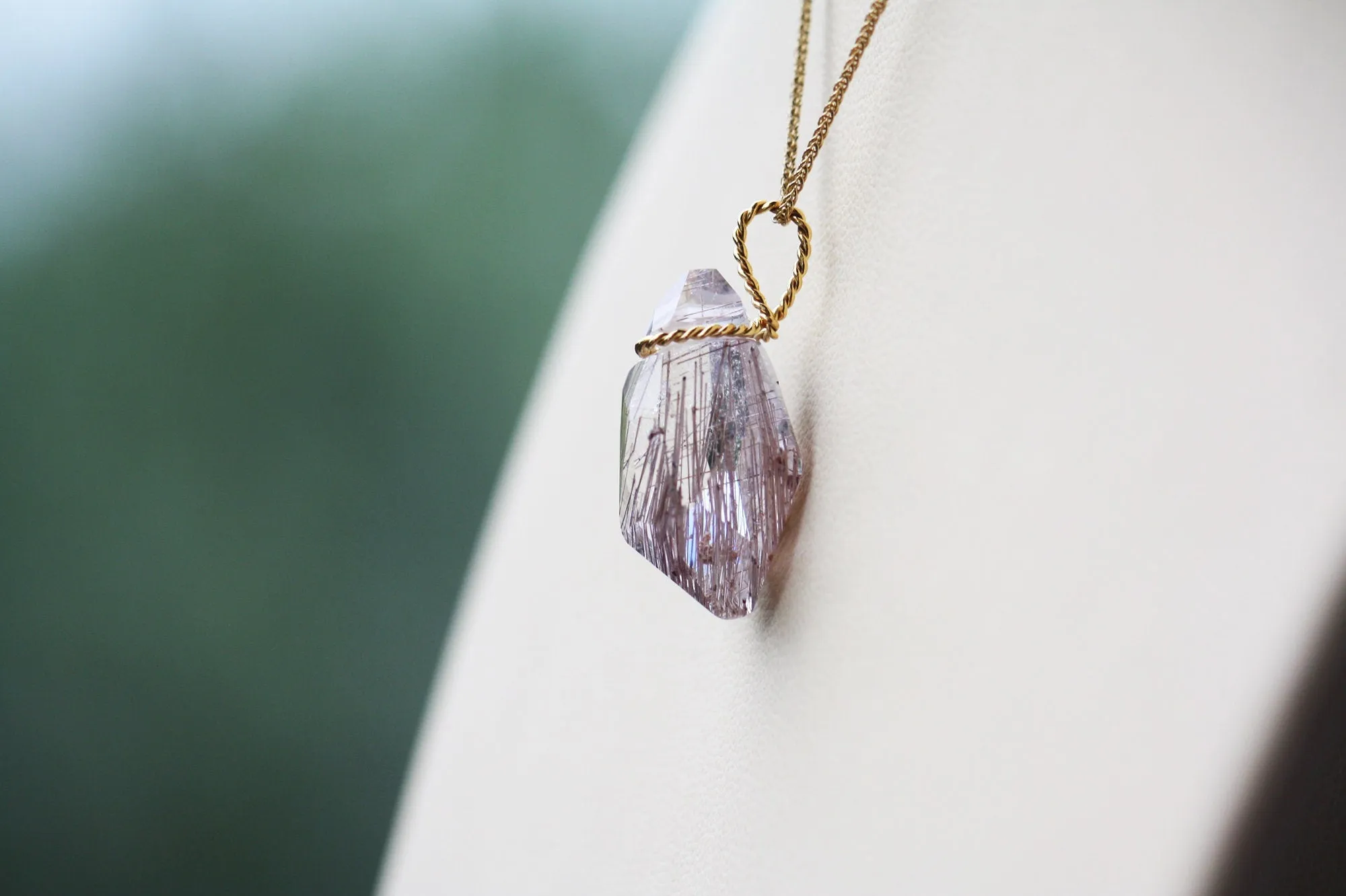 Natural Quartz Crystal Necklace for women