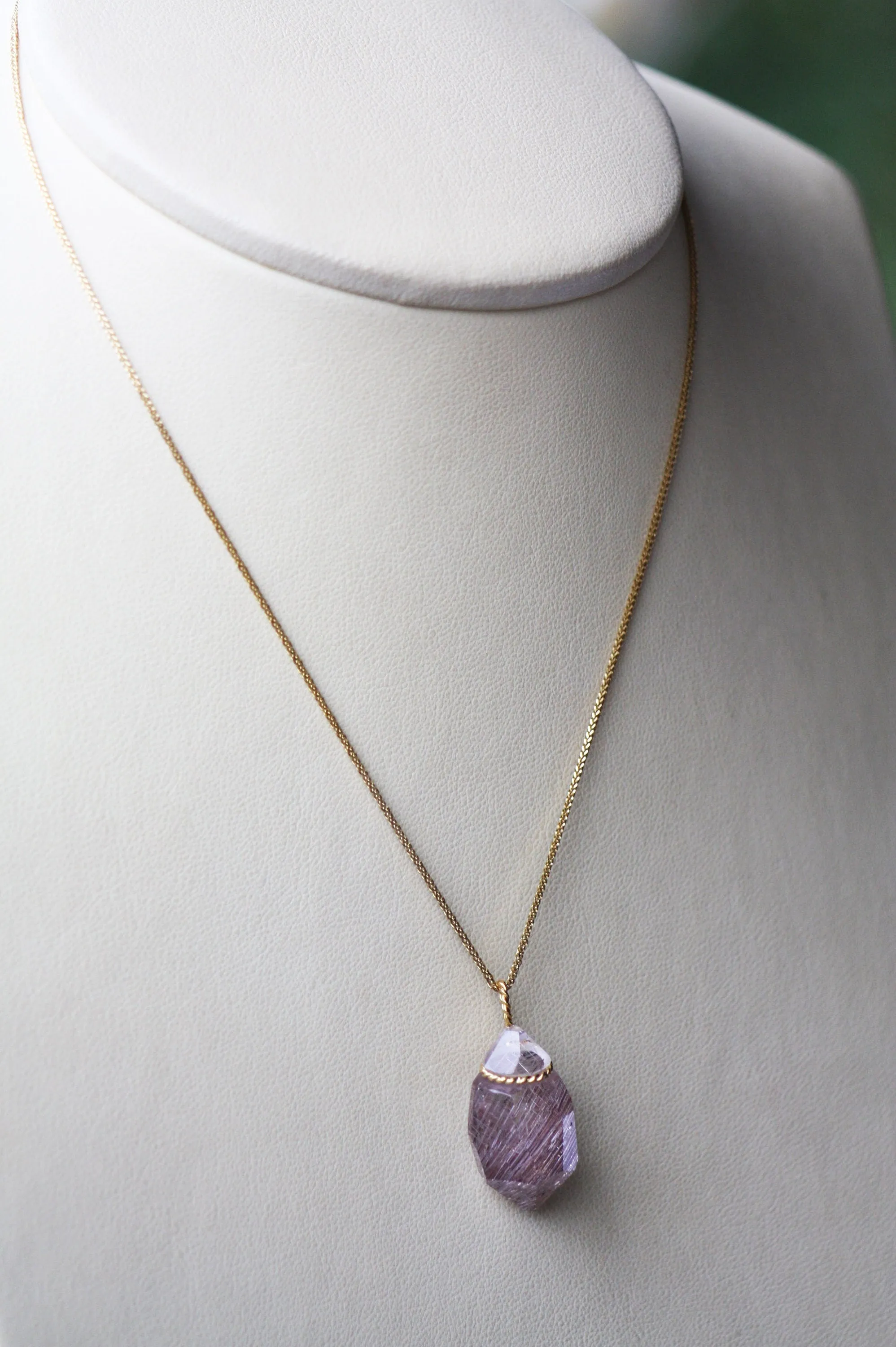 Natural Quartz Crystal Necklace for women