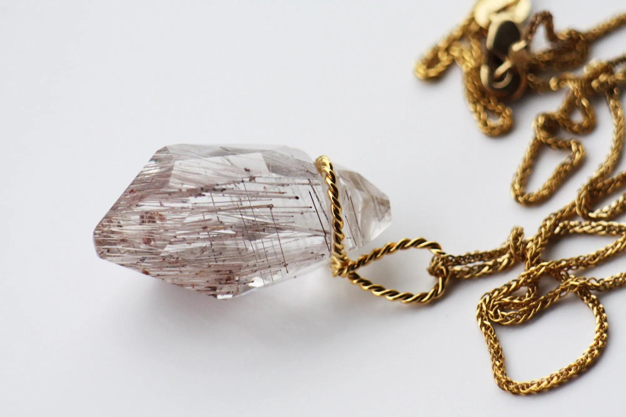 Natural Quartz Crystal Necklace for women