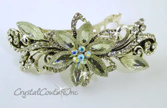 Navette & Rhinestone Barrette