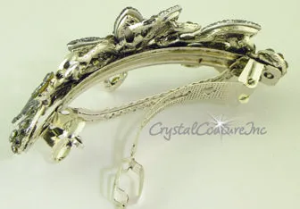Navette & Rhinestone Barrette