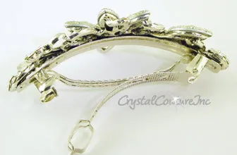 Navette & Rhinestone Barrette