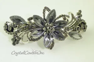 Navette & Rhinestone Barrette