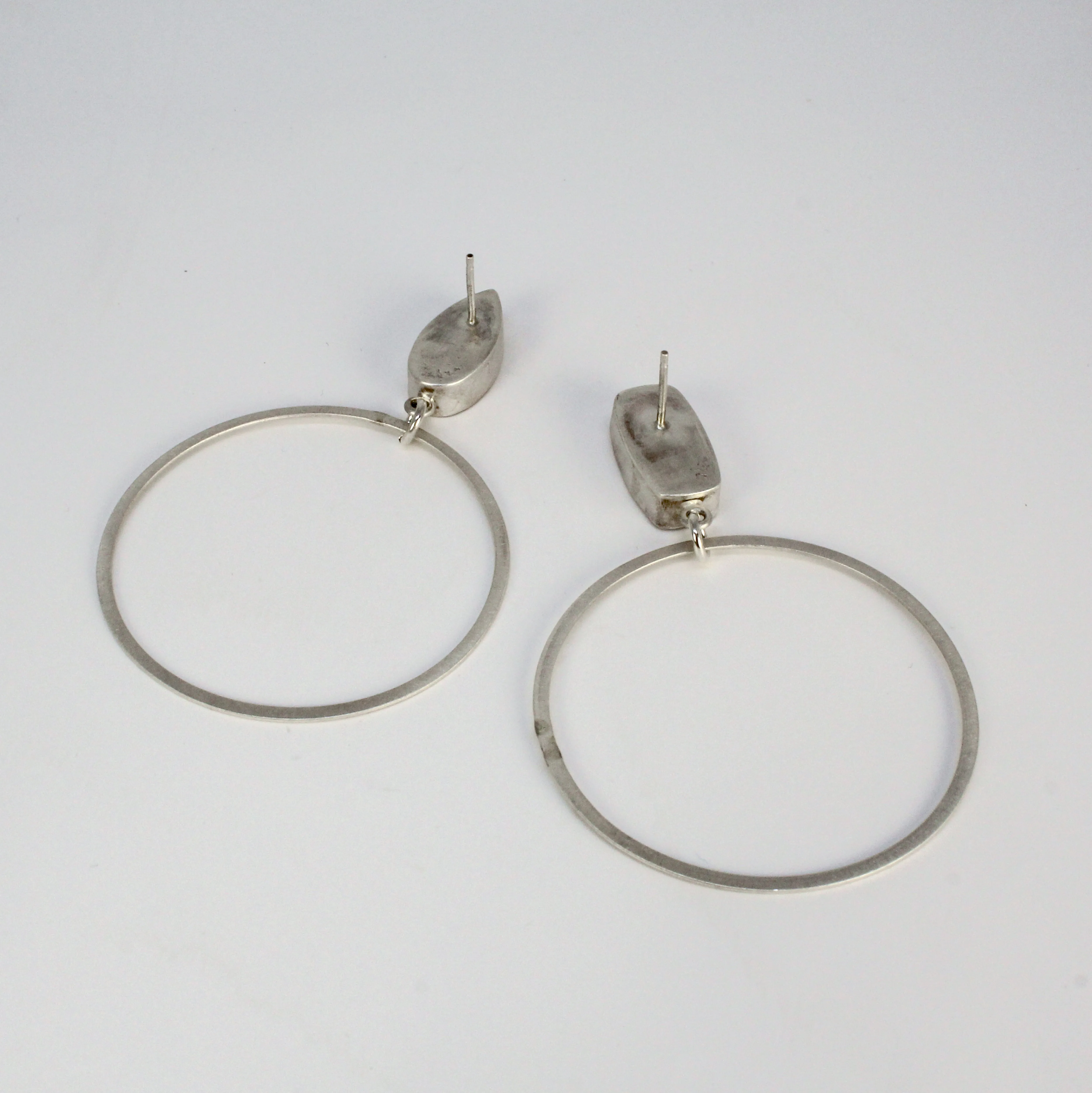 NEW! White Teardrop Druzy Earrings by Rina Young
