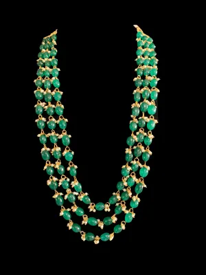NS306 Piyali beaded necklace - green  ( READY TO SHIP )