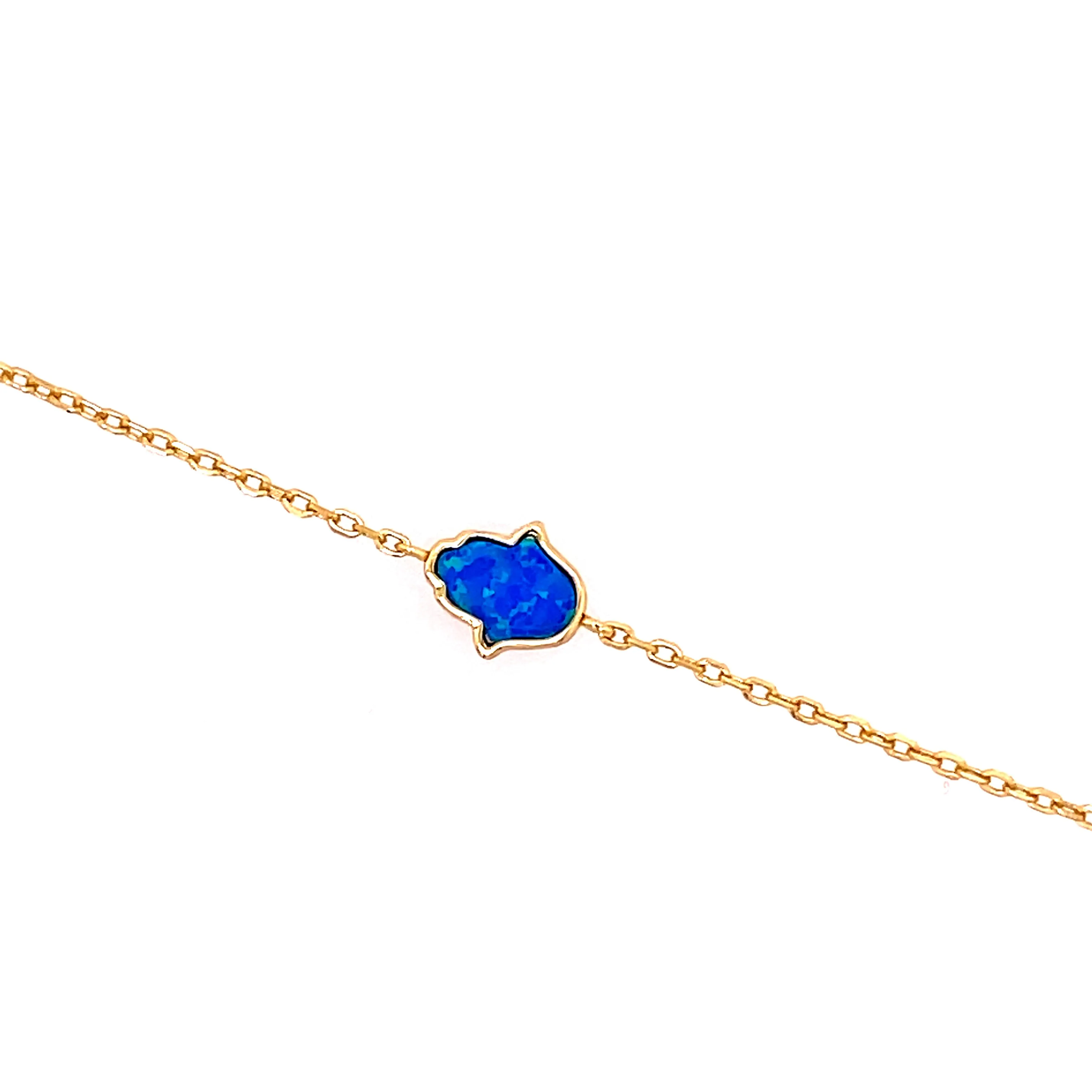 Opal Hamsa Bracelet