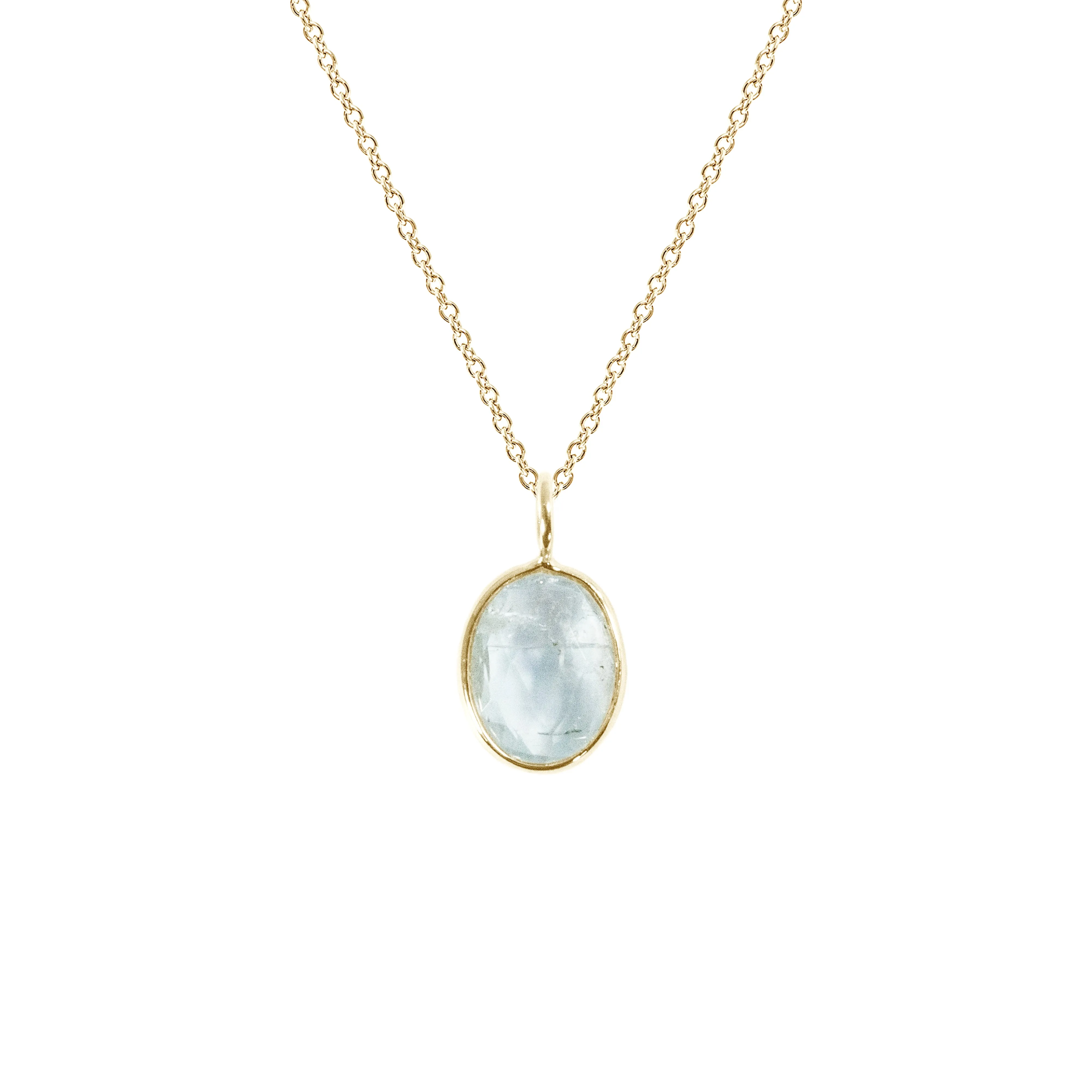 Organic Set Gemstone Charm Necklace