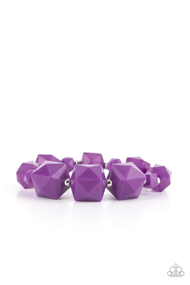 Paparazzi Bracelet ~ Trendsetting Tourist - Purple