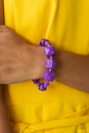 Paparazzi Bracelet ~ Trendsetting Tourist - Purple