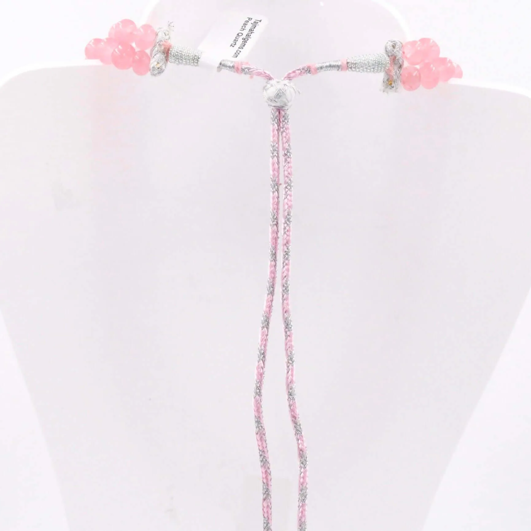Peach Pumpkin Quartz Necklace Quartz Necklace Gemstone Necklace Beaded Necklace Carved Necklace Indian Necklace Sarafa Necklace SKU:6143155