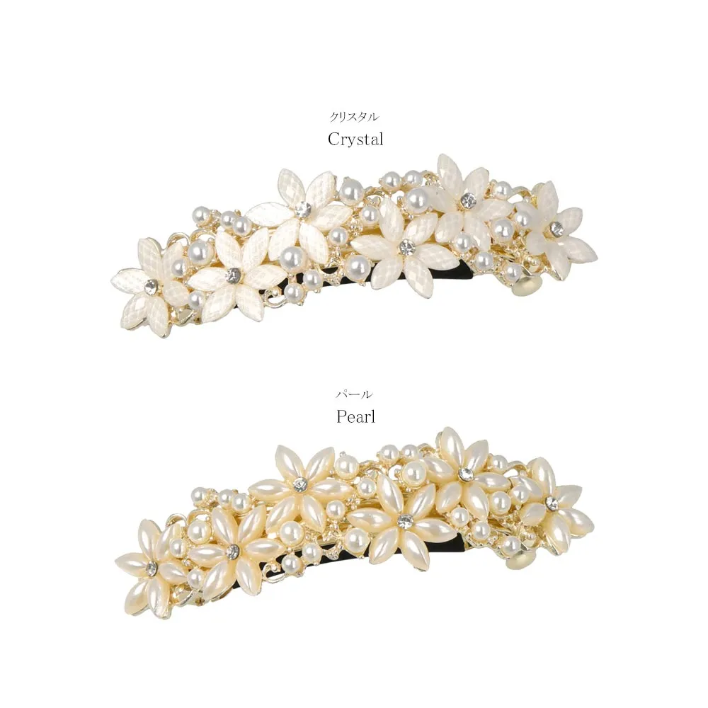 Pearly Wedding Hair Barrette