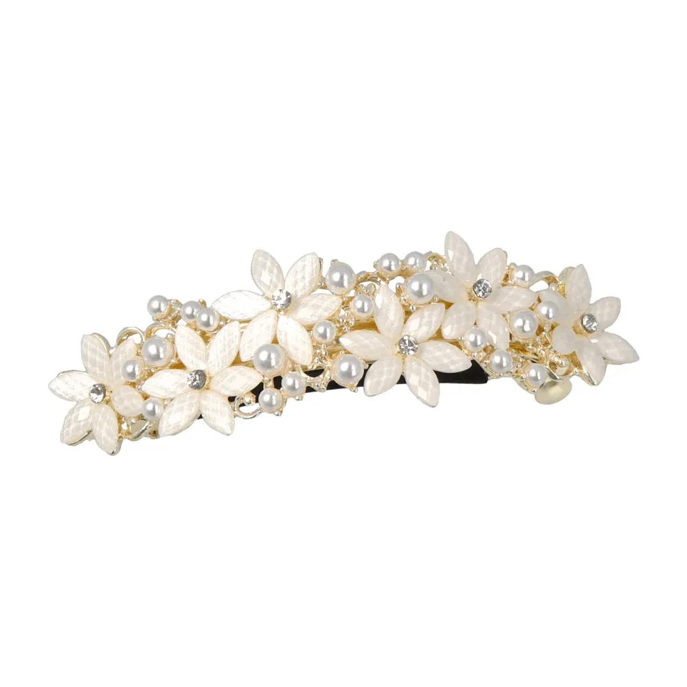 Pearly Wedding Hair Barrette