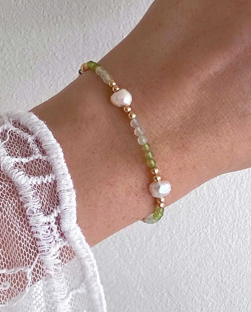 Peridot & Green Amethyst Bracelet