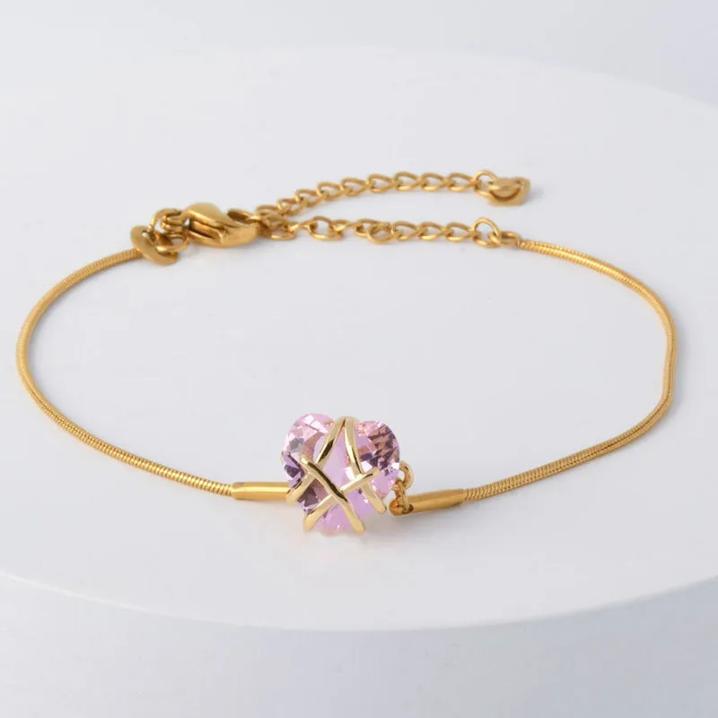 Pink Crystal Bracelet