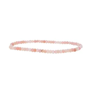 Pink Opal Faceted Rondelle 4mm