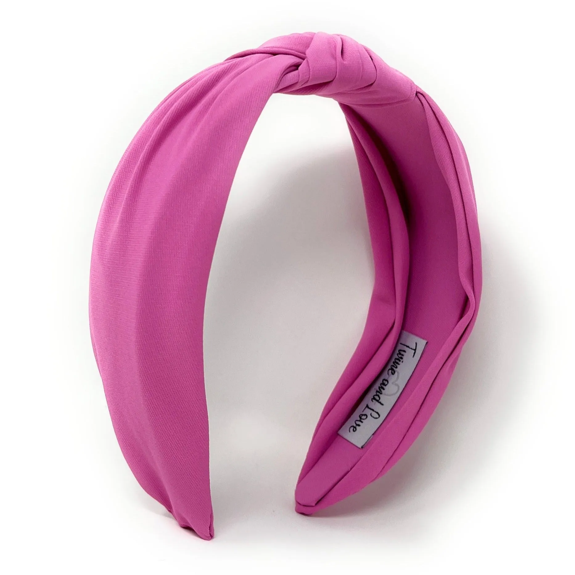 Pink Wide Knotted Headband