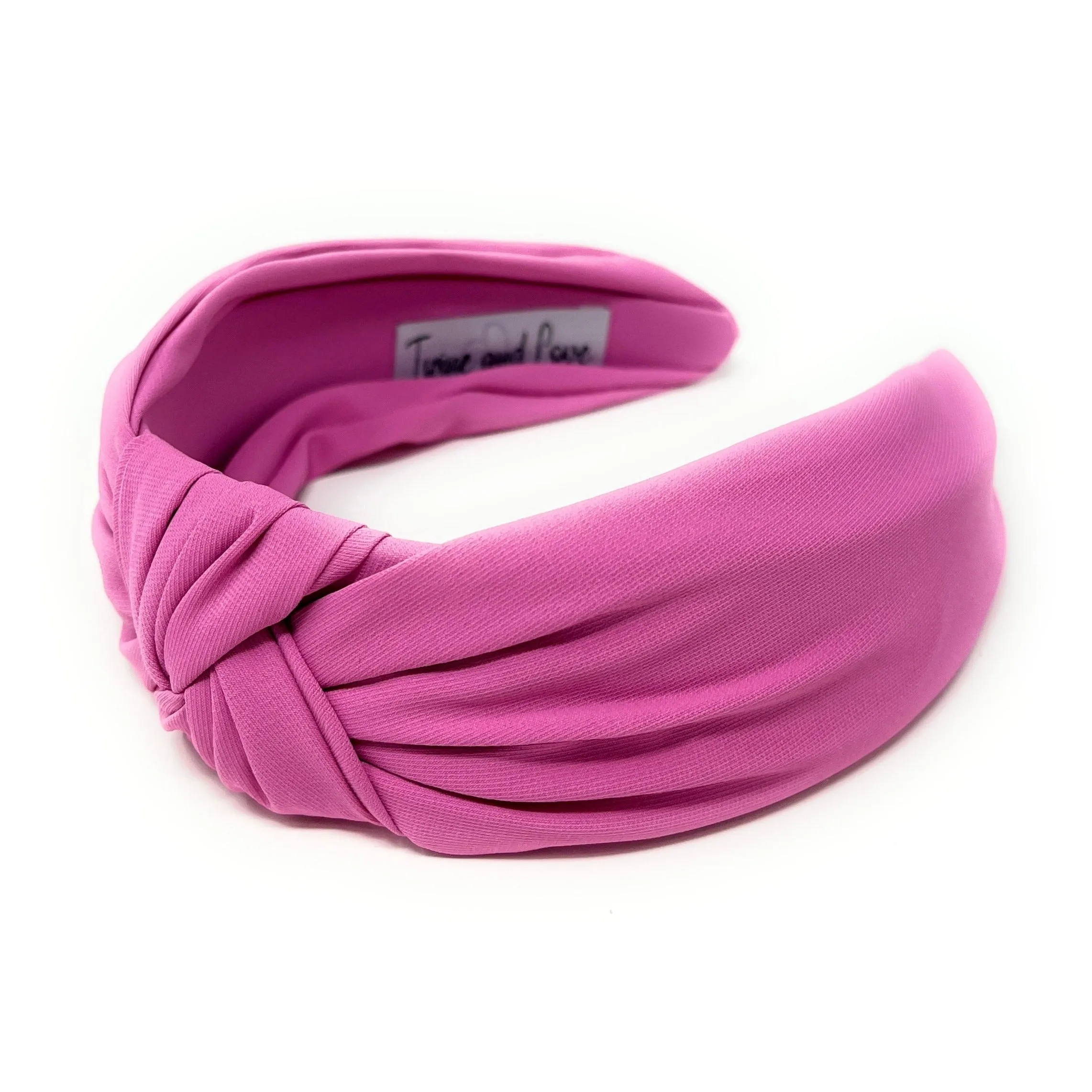 Pink Wide Knotted Headband