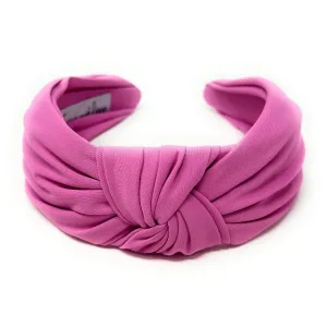 Pink Wide Knotted Headband