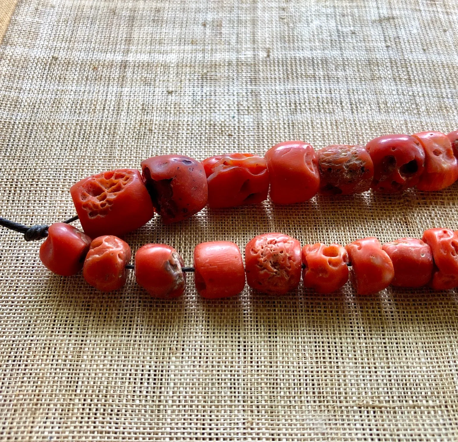 Porous Antique Coral Strand, Nigeria