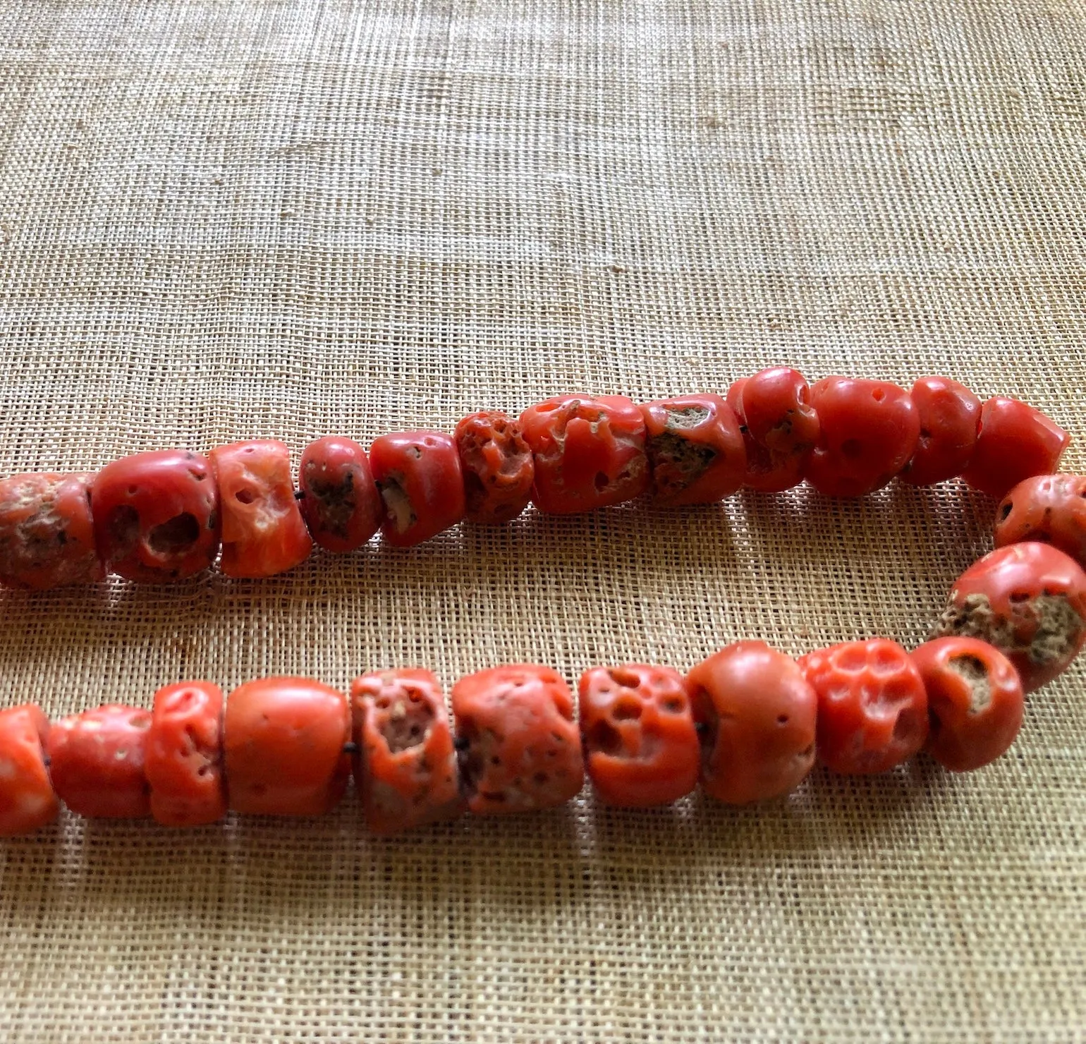 Porous Antique Coral Strand, Nigeria