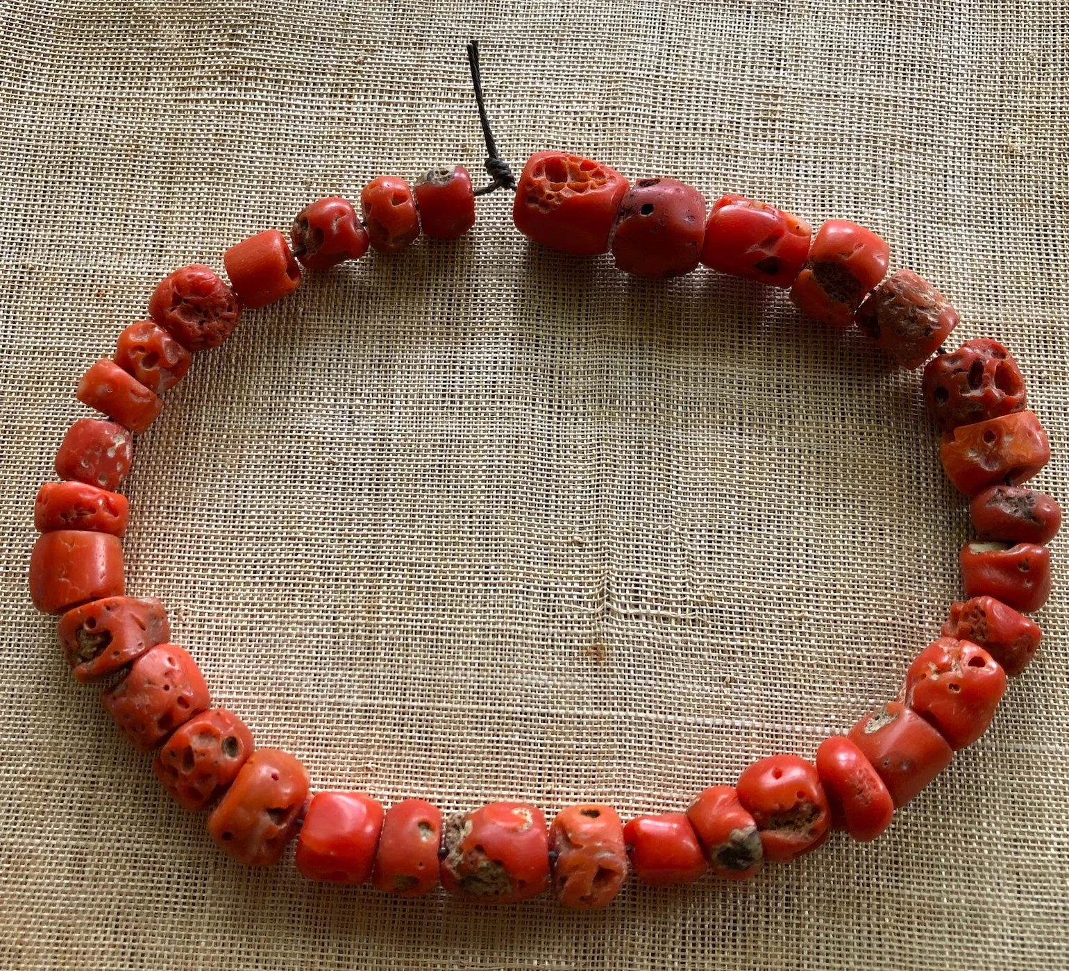 Porous Antique Coral Strand, Nigeria