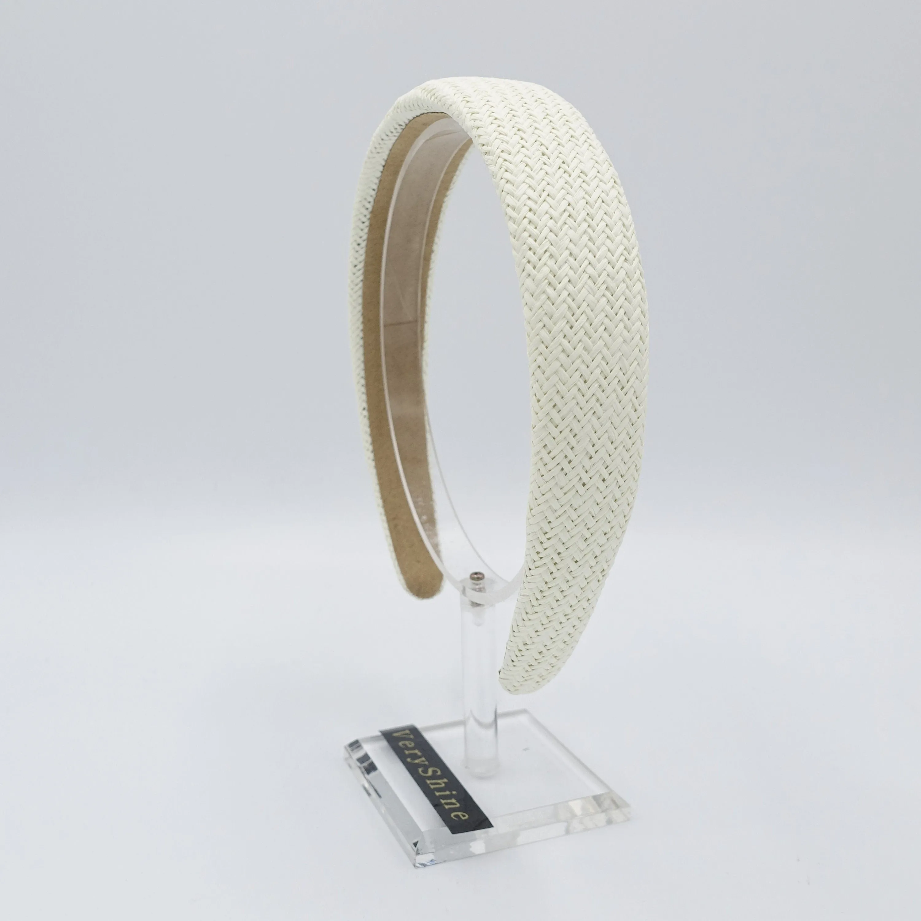 rattan fabric padded headband simply casual hairband for women