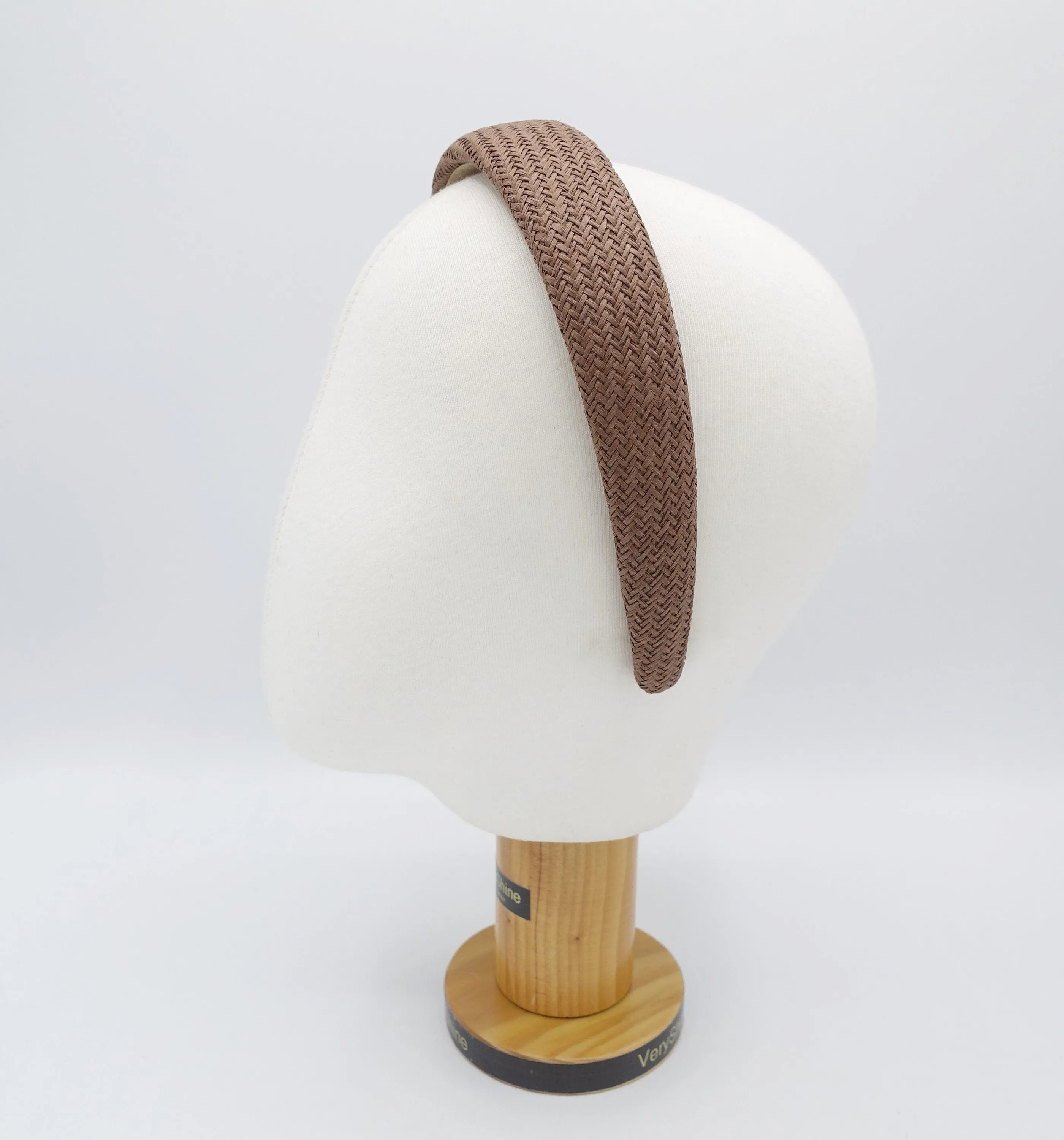 rattan fabric padded headband simply casual hairband for women