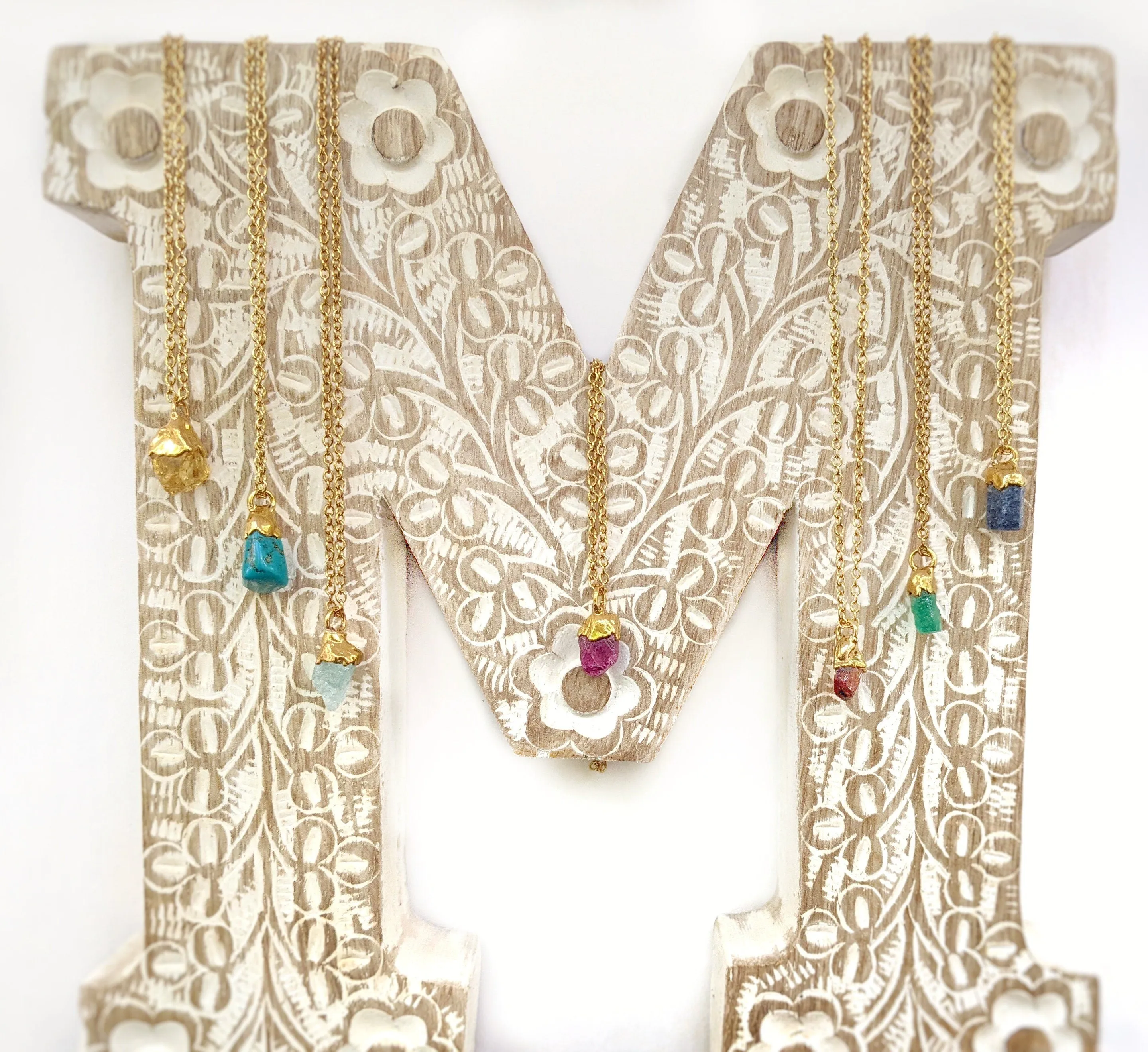 Raw Crystal & Gemstone Necklaces