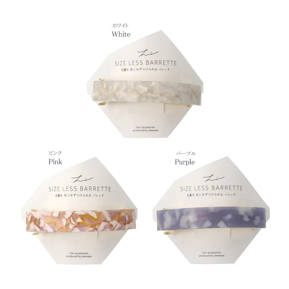 Rectangle Acetate Marble Hair Barrette