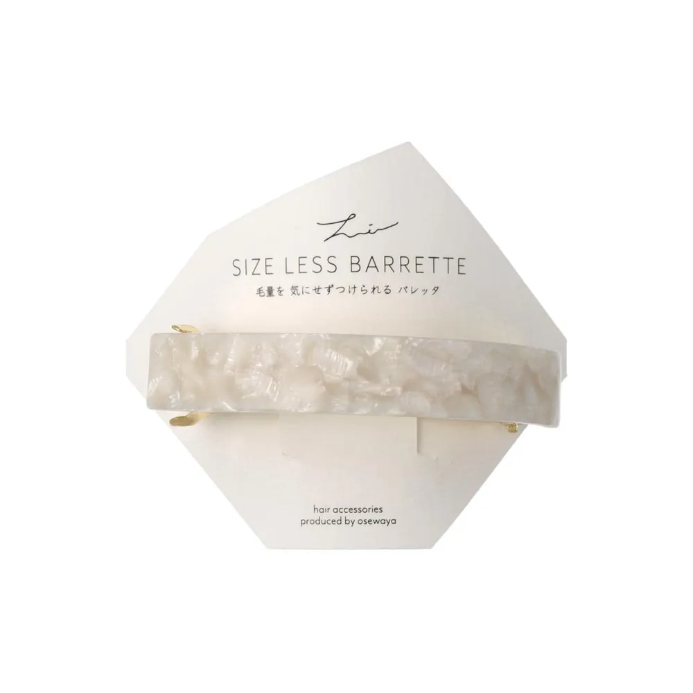Rectangle Acetate Marble Hair Barrette