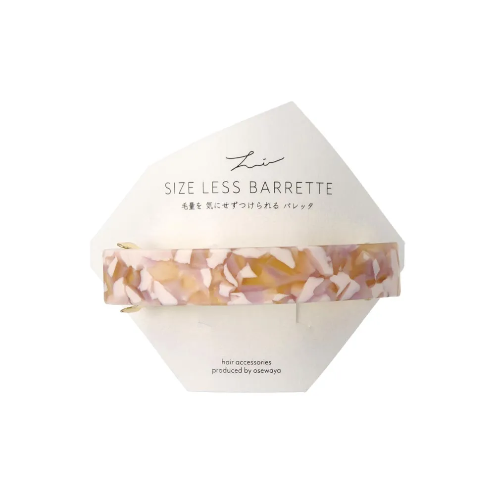 Rectangle Acetate Marble Hair Barrette