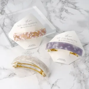 Rectangle Acetate Marble Hair Barrette
